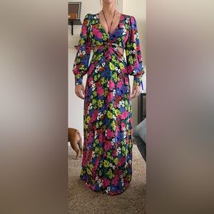 AFRM floral cut out maxi dress - size Large (Dialli dress)